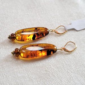 Recycled Vintage Acrylic Earrings